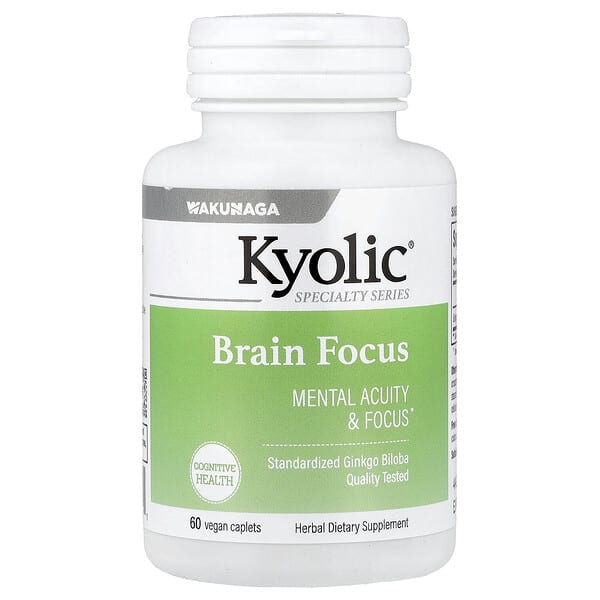 wak35261_v_53.jpg Brain Focus, 60 веганских капсул (120 мг в 1 капсуле) — Kyolic