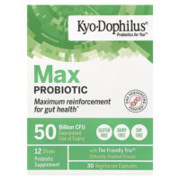 Kyo-Dophilus, пробиотик максимального действия, 50 млрд КОЕ, 30 вегетарианских капсул — Kyolic