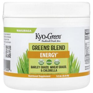 Kyo-Green®, порошковая смесь для приготовления напитка, со вкусом зелени, 0,33 фунта (5,3 унции) — Kyolic