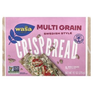 Wasa Flatbread, Цельнозерновые хрустящие хлебцы, из нескольких злаков, 275 г (9,7 унции)