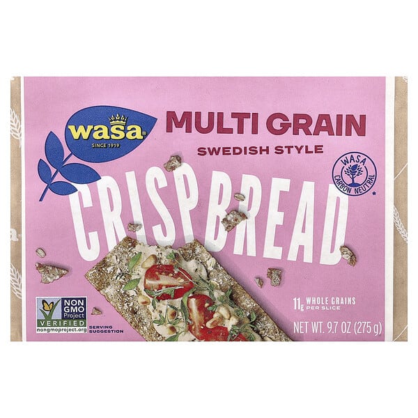 was00703_v_80.jpg Wasa Flatbread, Цельнозерновые хрустящие хлебцы, из нескольких злаков, 275 г (9,7 унции)
