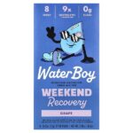 Weekend Recovery, смесь для приготовления напитков с электролитами для гидратации, виноград, 8 пакетиков-стиков по 7,1 г (0,25 унции) — Waterboy