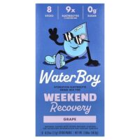 Weekend Recovery, смесь для приготовления напитков с электролитами для гидратации, виноград, 8 пакетиков-стиков по 7,1 г (0,25 унции) — Waterboy