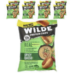 Protein Chips®, пряный кесо, 8 пакетиков по 38 г (1,34 унции) — Wilde Brands