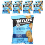 Protein Chips®, морская соль и уксус, 8 пакетиков по 38 г (1,34 унции) — Wilde Brands