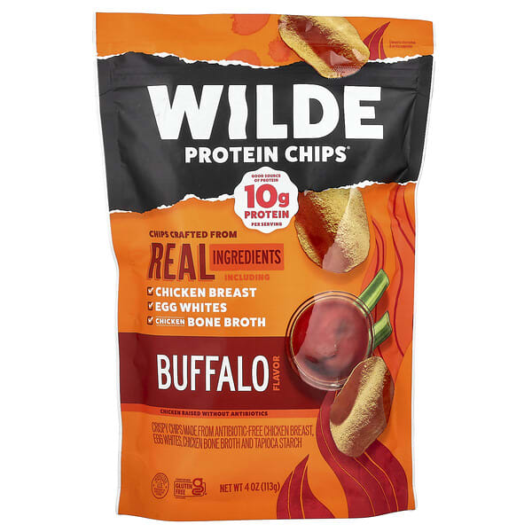 wde00881_v_4.jpg Protein Chips®, Buffalo , 4 oz (113 g) — Wilde Brands