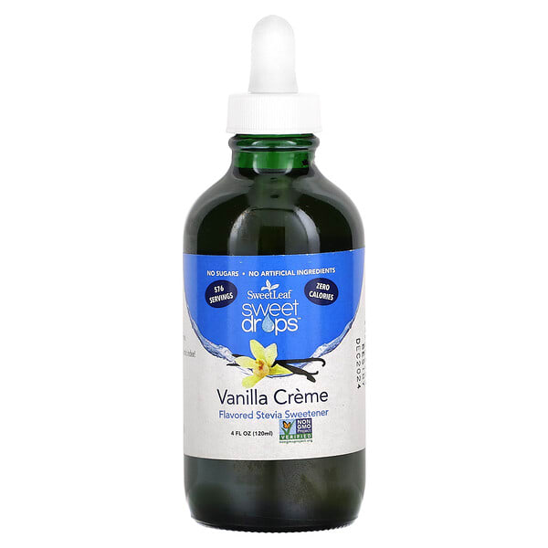 wdn12419_v_10.jpg Sweet Drops, ванильный крем, 120 мл (4 жидк. Унции) — SweetLeaf Stevia