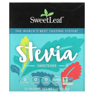 Подсластитель на основе стевии, 35 пакетиков, 28,3 г (1 унция) — SweetLeaf Stevia