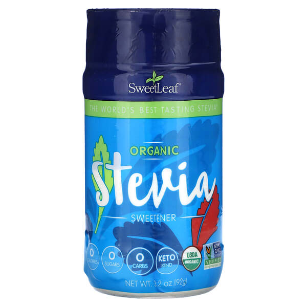 wdn12810_v_10.jpg Органический подсластитель на основе стевии, 92 г (3,2 унции) — SweetLeaf Stevia