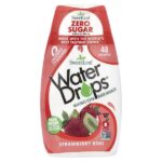 Water Drops®, вкусная стевия, усилитель воды, клубника и киви, 48 мл (1,62 жидк. Унции) — SweetLeaf Stevia