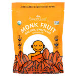 Органический подсластитель Monk Fruit, гранулированный, 240 г (8,47 унции) — SweetLeaf Stevia