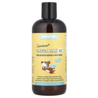 Wonder Paws, Superhero® Omega Max 3X, рыбий жир, дикий аляскинский лосось, треска и криль, для собак всех возрастов, 473 мл (16 унций)