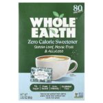 листья стевии, архат и аллюлоза, 80 пакетиков, 80 г (2,82 унции) — Whole Earth