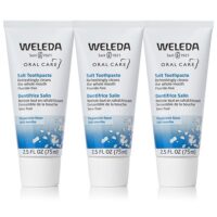 Oral Care Salt Toothpaste Refreshing Fluoride Free Peppermint, 2.5 oz Each / Pack of 3 — Weleda