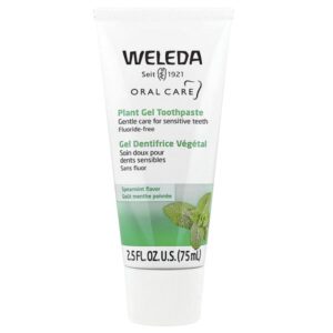 Oral Care, растительный гель, зубная паста, без фтора, мята, 75 мл (2,5 жидк. унции) — Weleda