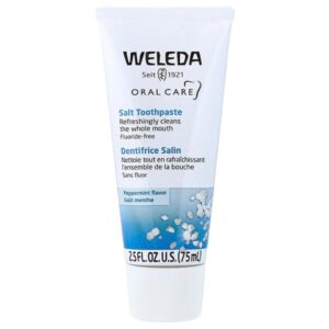 Oral Care, солевая зубная паста, без фторидов, со вкусом перечной мяты, 75 мл (2,5 жидк. унции) — Weleda
