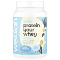 Protein Your Whey, изолят сывороточного протеина, ваниль, 816 г (1,8 фунта) — Wellah