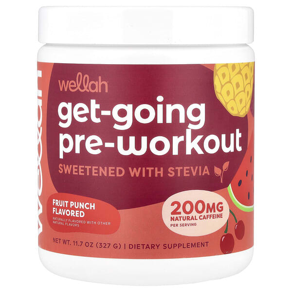 weh08968_v_8.jpg Get-Going Pre-Workout, Fruit Punch, 327 г (11,7 унции) — Wellah