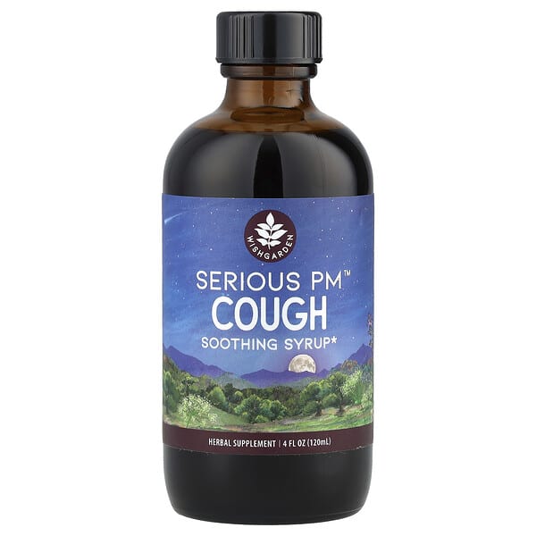 wgh05374_v_27.jpg Serious PM™ Cough, ночной успокаивающий сироп от кашля, 120 мл (4 жидк. унции) — WishGarden Herbs