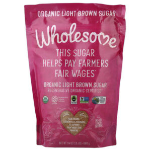 органический светлый коричневый сахар, 680 г (24 унции) — Wholesome Sweeteners