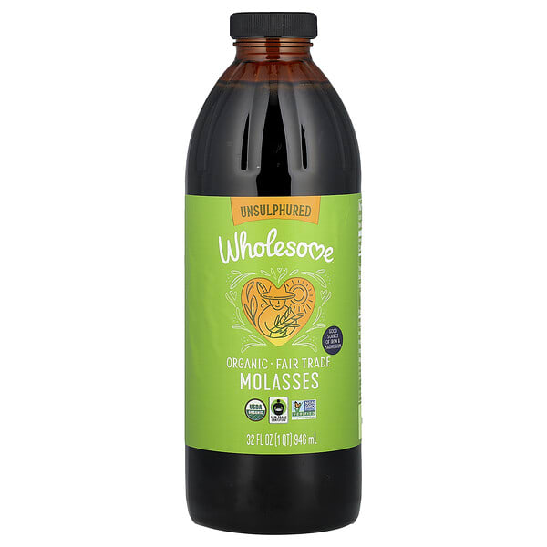 whs70000_v_40.jpg органическая патока,без серы, 944 мл (32 жидк. унции) — Wholesome Sweeteners
