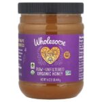 необработанный и нефильтрованный органический мёд, 454 г (16 унций) — Wholesome Sweeteners