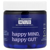 Happy Mind, Happy Gut™, 30 растительных капсул — Swanson WIO