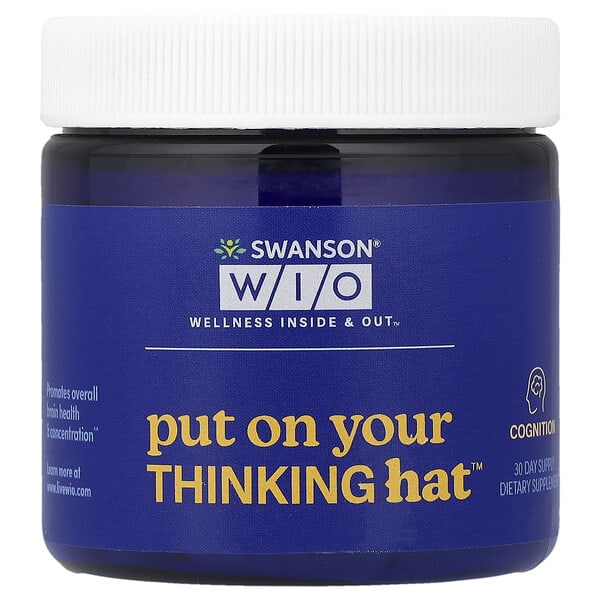wio30009_v_24.jpg Положите On Your Thinking Hat™, 30 веганских капсул — Swanson WIO