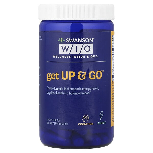 wio30015_v_24.jpg Get Up & Go™, 60 вегетарианских капсул — Swanson WIO