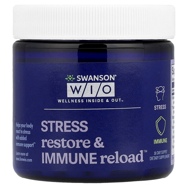 wio30028_v_24.jpg Stress Restore & Immune Reload™, 30 капсул — Swanson WIO