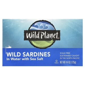 Дикие сардины в жидкости с морской солью, 4,4 унции (125 г) — Wild Planet