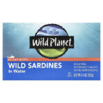 дикие сардины, в воде, без добавления соли, 125 г (4,4 унции) — Wild Planet