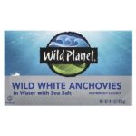дикие белые анчоусы, в воде с морской солью, 125 г (4,4 унции) — Wild Planet