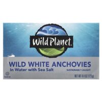 дикие белые анчоусы, в воде с морской солью, 125 г (4,4 унции) — Wild Planet