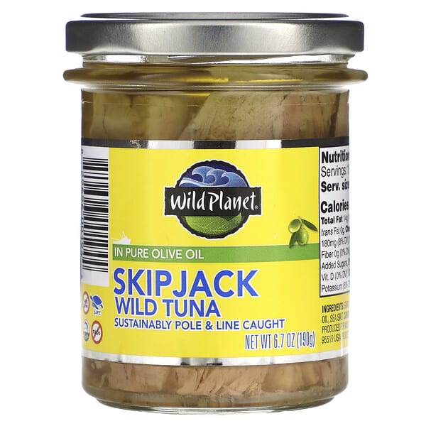 wld00194_v_8.jpg Дикий тунец в чистом оливковом масле, 190 г (6,7 унции) — Wild Planet