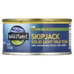 SkypJack, твердый дикий тунец, в оливковом масле, 80 г (2,82 унции) — Wild Planet
