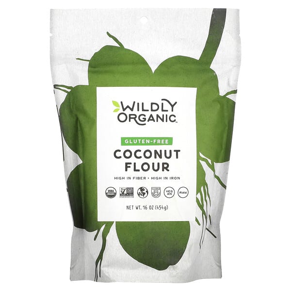 wlo00030_v_6.jpg Кокосовая мука без глютена, 454 г (16 унций) — Wildly Organic