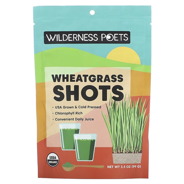 wlp00699_v_7.jpg Органический порошок сока ростков пшеницы, 3,5 унции (99 г) — Wilderness Poets