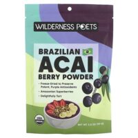 порошок из органических бразильских ягод асаи, 99 г (3,5 унции) — Wilderness Poets