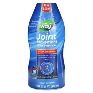 Joint Movement Glucosamine, глюкозамин для здоровья суставов, повышенная сила действия, со вкусом ягод, 480 мл (16 жидк. унций) — Nature's Way