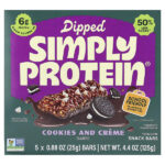 батончики-снеки, печенье и крем, 5 шт. по 25 г (0,88 унции) — Simply Protein