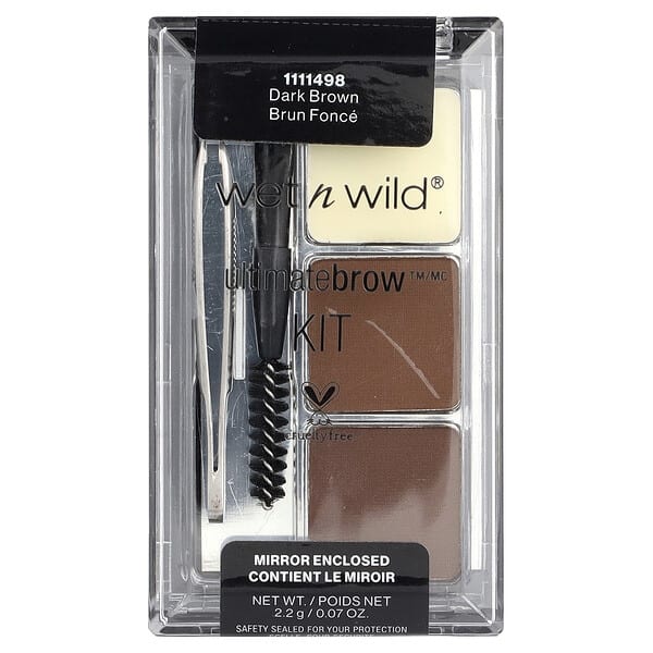 wnw11498_v_15.jpg Ultimate Brow Kit™, 1111498 темно-коричневый, 0,07 унции (2,2 г) — wet n wild