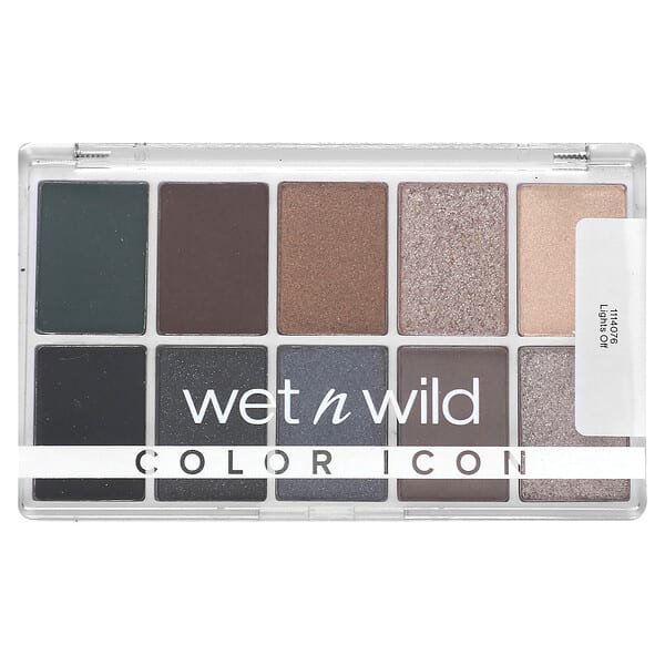 wnw14076_v_3.jpg Color Icon, палитра теней из 10 оттенков, 1114076 Light Off, 12 г (0,42 унции) — wet n wild