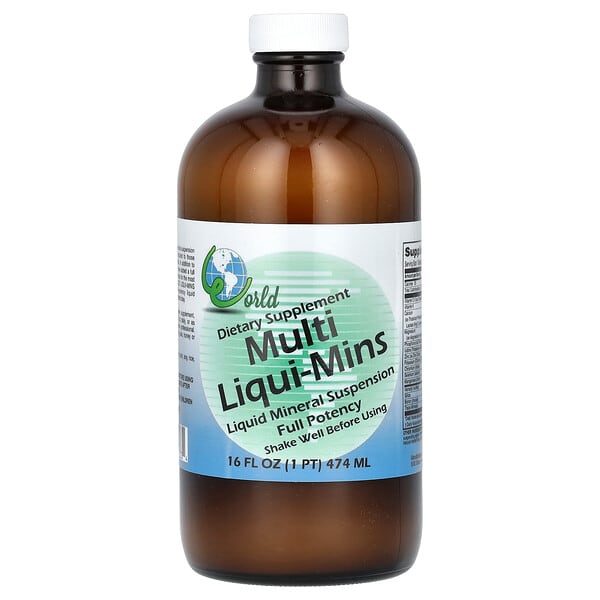 wor55333_v_8.jpg Multi Liqui-Mins, мультивитамины, 474 мл (16 жидк. унций) — World Organic