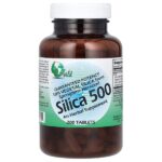 Silica 500, диоксид кремния, 200 таблеток (50 мг в 1 таблетке) — World Organic