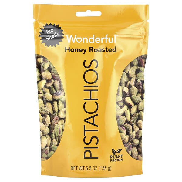 wrp91084_v_2.jpg Wonderful Pistachios, обжаренный мед, без скорлупы, 155 г (5,5 унции)