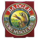 Sore Muscle Rub, мазь от боли в мышцах с кайенским перцем и имбирем, 21 г (0,75 унции) — Badger — изображение 2