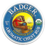 ароматическая мазь для грудной клетки, эвкалипт и мята, 56 (2 унции) — Badger