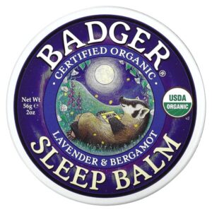 органический бальзам для сна, лаванда и бергамот, 56 г (2 унции) — Badger