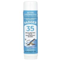 стик для лица, натуральное минеральное солнцезащитное средство, SPF 35, без запаха, 18,4 г (0,65 унции) — Badger